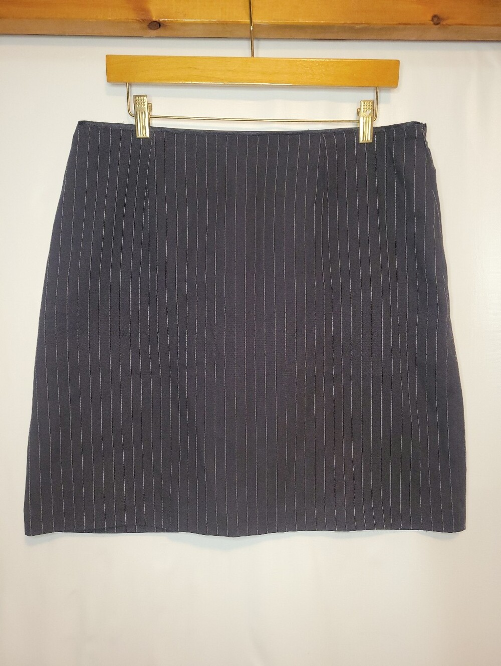Vintage GAP Navy Pinstripe Pencil Skirt